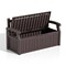 Plastic Polypropylene 70-Gallon Outdoor Storage Bench with Lockable Lid